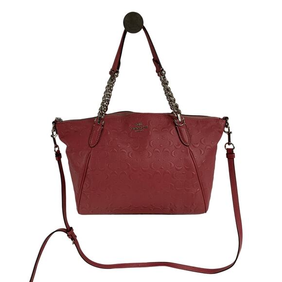 Coach Women's Small Kelsey Satchel Strawberry - Picture 1 of 9